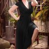 Vintage Chic for Topvintage Plus Sizes Kleider | Layla Crossover-Kleid In Schwarz