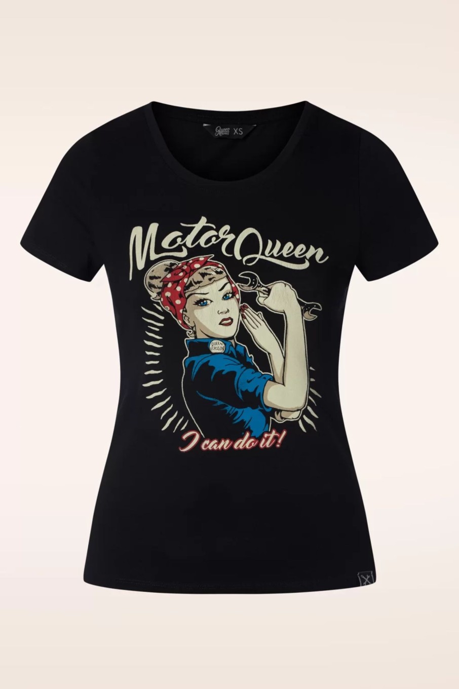 Queen Kerosin T-Shirts | I Can Do It Motor Queen T-Shirt In Schwarz