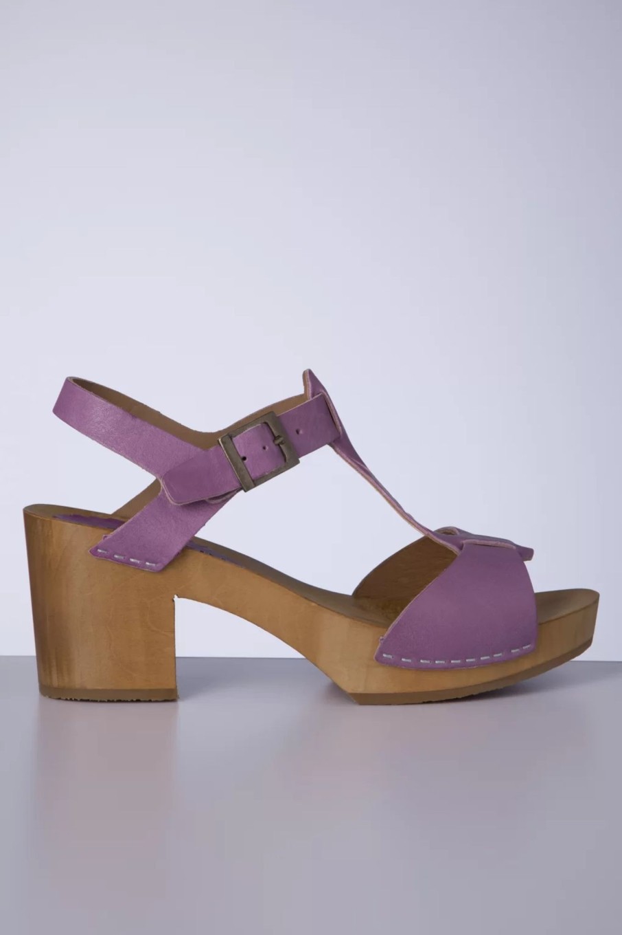 Gru00fcnbein Sandalen | Amy Clogs In Lila