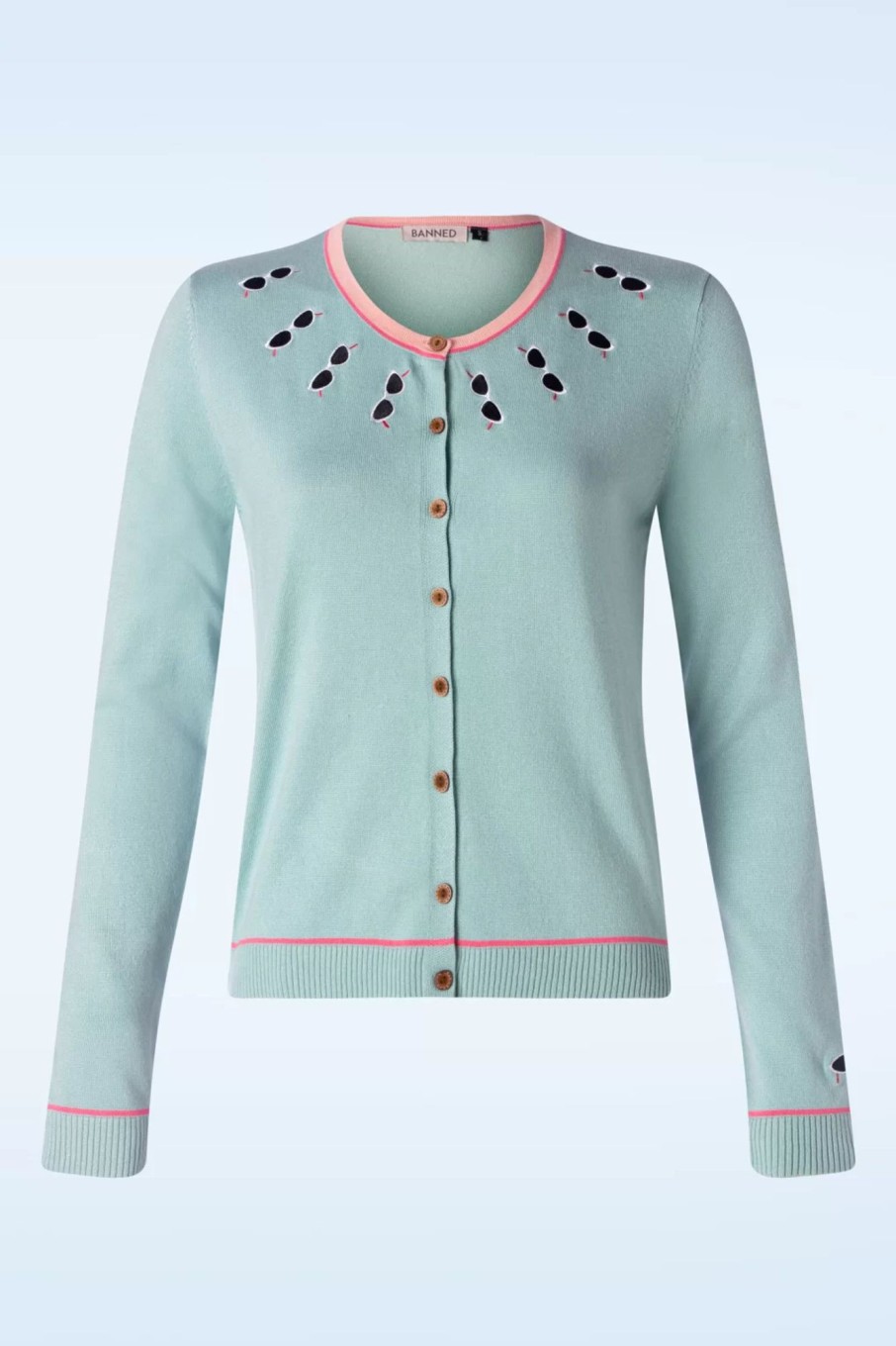 Banned Retro Strickjacken | Sommer Shade Chic Strickjacke In Mint