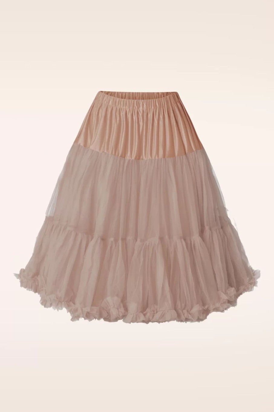 Banned Retro Petticoats | Lola Lifeforms Petticoat In Pfirsich Beige