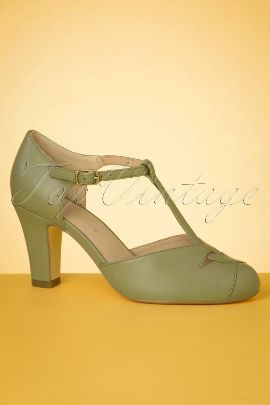 Chelsea Crew Pumps | Glinda Pumps Mit T-Strap In Salbei