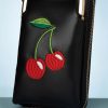 Banned Retro Geldborsen | Cherry Pie Body Phone Tasche In Schwarz