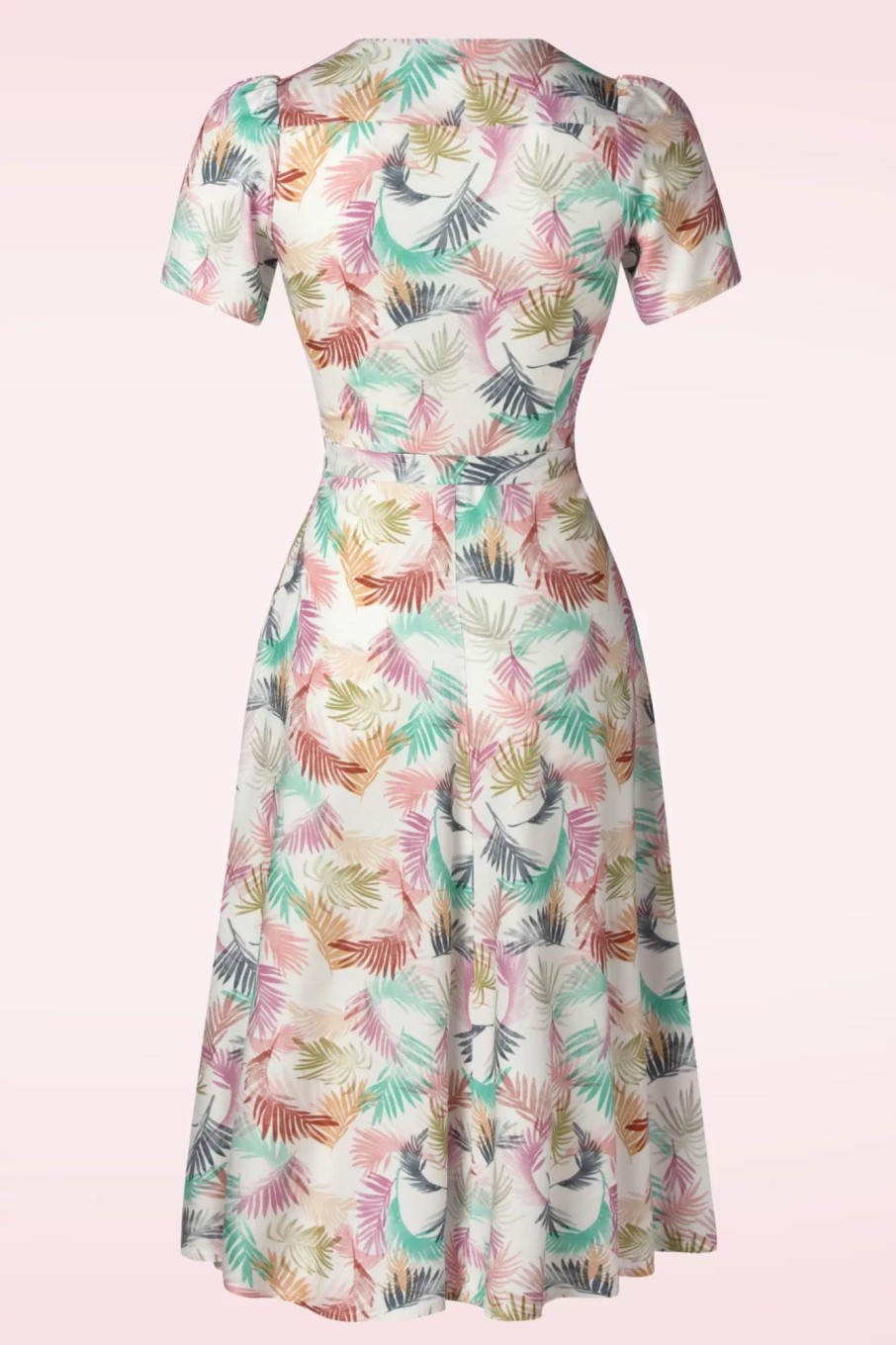 Very Cherry A-Linien Kleider | Magnolia Gatsby Pastell Blumen Kleid In Weis