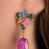 Lovely Schmuck | Penny Flowers Drop Ohrringe In Rosa