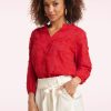 Smashed Lemon Blusen | Ruth Bestickte Bluse In Rot