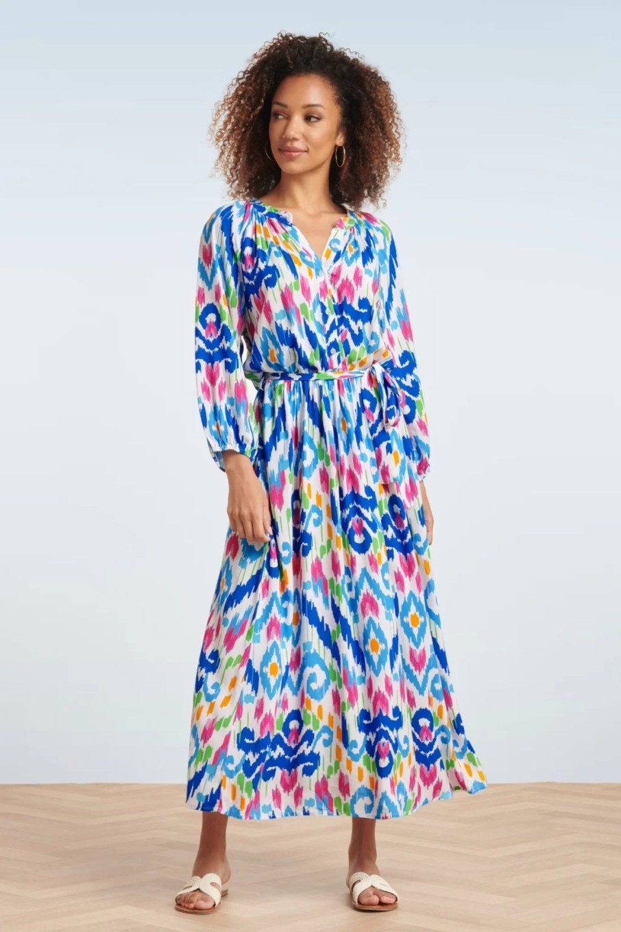 Smashed Lemon Plus Sizes Kleider | Maisy Maxi Kleid In Multi