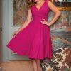 Glamour Bunny Uni Kleider | The Harper Swing Kleid In Telemagenta Pink