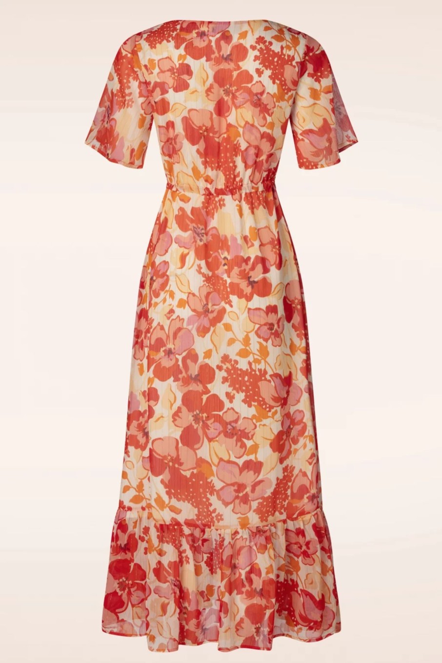 Smashed Lemon Maxi Kleider | Patricia Floral Maxi Kleid In Orange