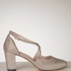 Chelsea Crew Pumps | Oren Glitzer Pumps In Champagner Gold