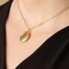 Urban Hippies Schmuck | Blumen Medaillon Halskette In Gold