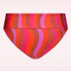 TC Beach Bikinis | Flipover Shiny Waves Bikinihose In Multi