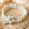 Lovely Schmuck | Audrey Creme Perlenarmband