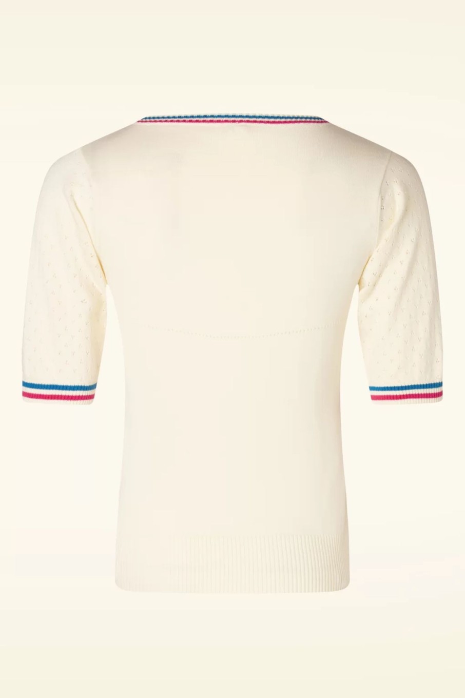 Blutsgeschwister Pullover | Pretty Preppy Special Top In Athletic White