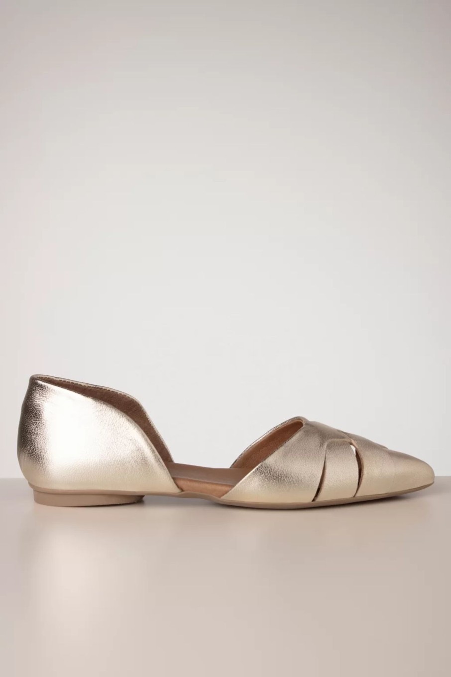 Miz Mooz Ballerinas | Jade Ballerina In Gold Metallic