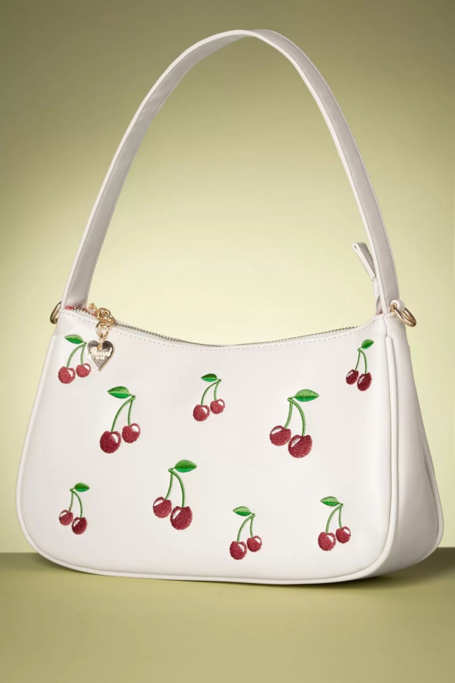 Banned Retro Taschen | Wild Cherry Handtasche In Off White