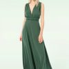 Surkana Maxi Kleider | Evelyn Multi Position Kleid In Khaki