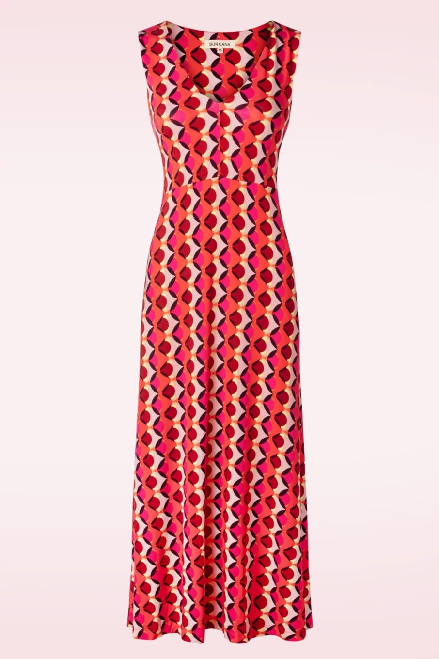 Surkana Plus Sizes Kleider | Lia Maxi Kleid In Fuchsia