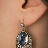 Lovely Schmuck | Ovale Art Deco Ohrringe In Blau