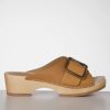 Gru00fcnbein Sandalen | Banu Mule Clogs In Cognac