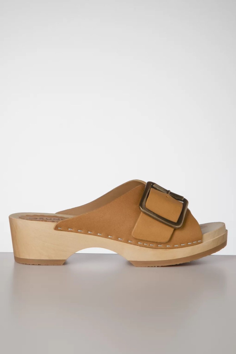 Gru00fcnbein Sandalen | Banu Mule Clogs In Cognac