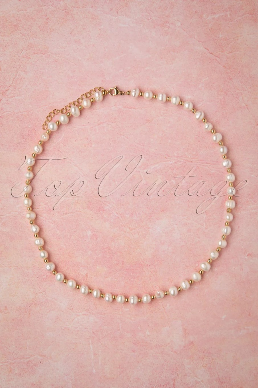 Topvintage Boutique Collection Schmuck | Give Me Pearls Halskette In Gold Und Elfenbein