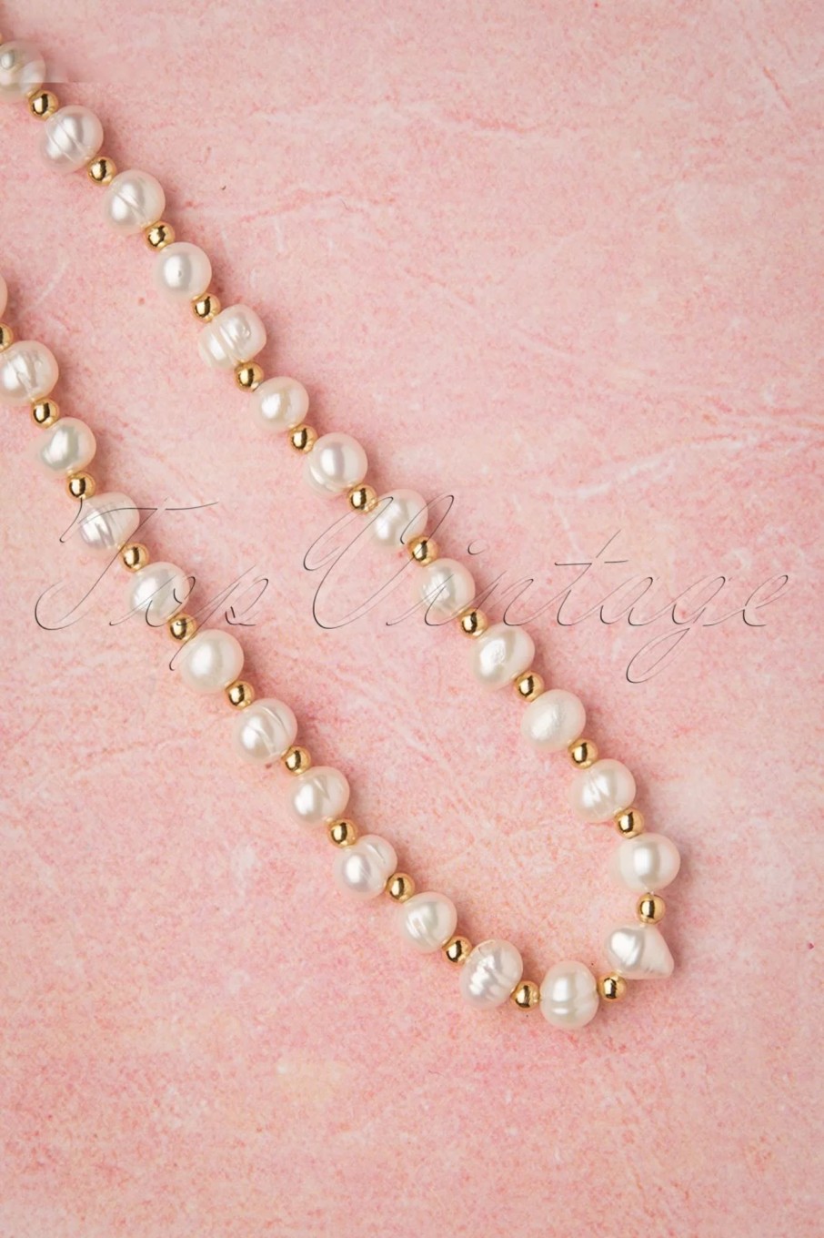 Topvintage Boutique Collection Schmuck | Give Me Pearls Halskette In Gold Und Elfenbein