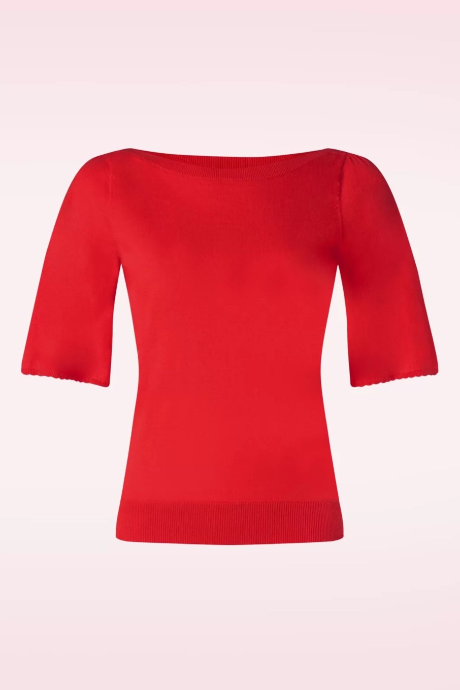 King Louie Pullover | Ivy Top Wide Sleeve Club In Feurigem Rot