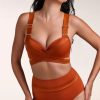 Marlies Dekkers Bikinis | Cache Coeur Push Up Bikini Top In Rost Orange