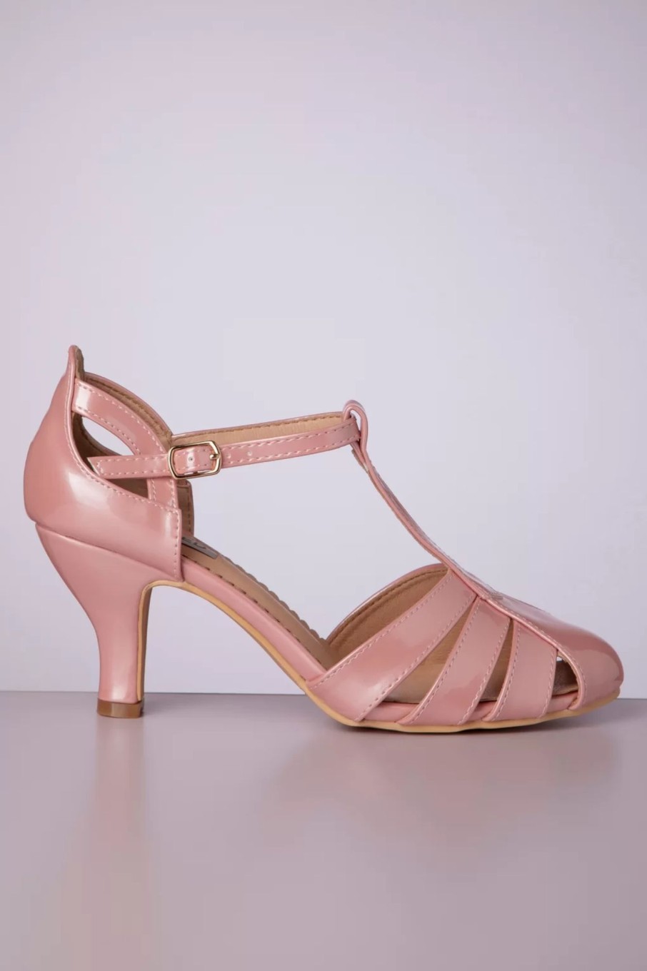 Banned Retro Pumps | Dance Me To The Stars Pumps In Pearly Pink