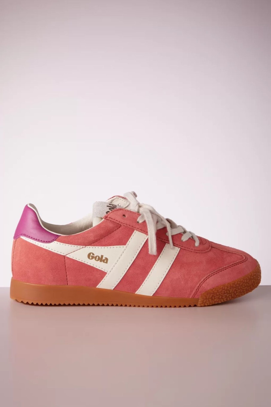 Gola Sneaker | Gola Elan Wildleder Sneaker In Koralle