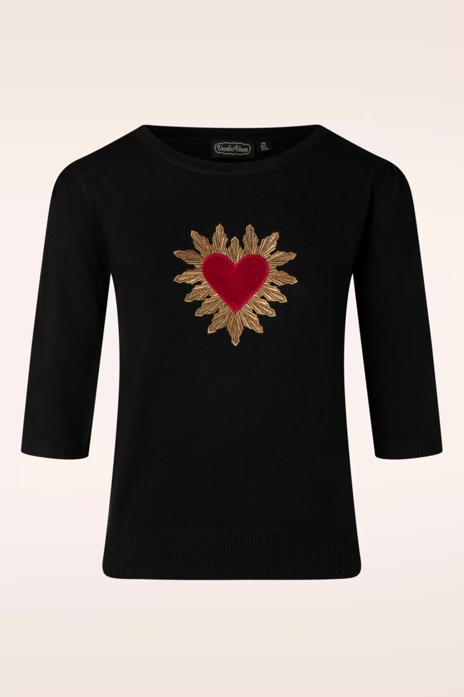 Vixen Pullover | Queen Of Hearts Pullover In Schwarz