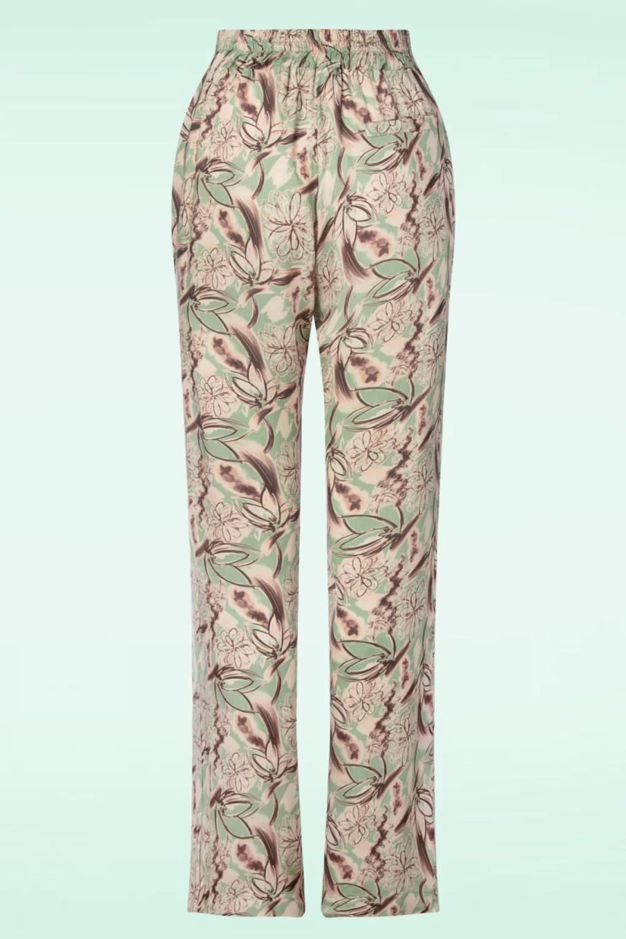 20to Hosen | Fiora Floral Hose In Zartem Grun