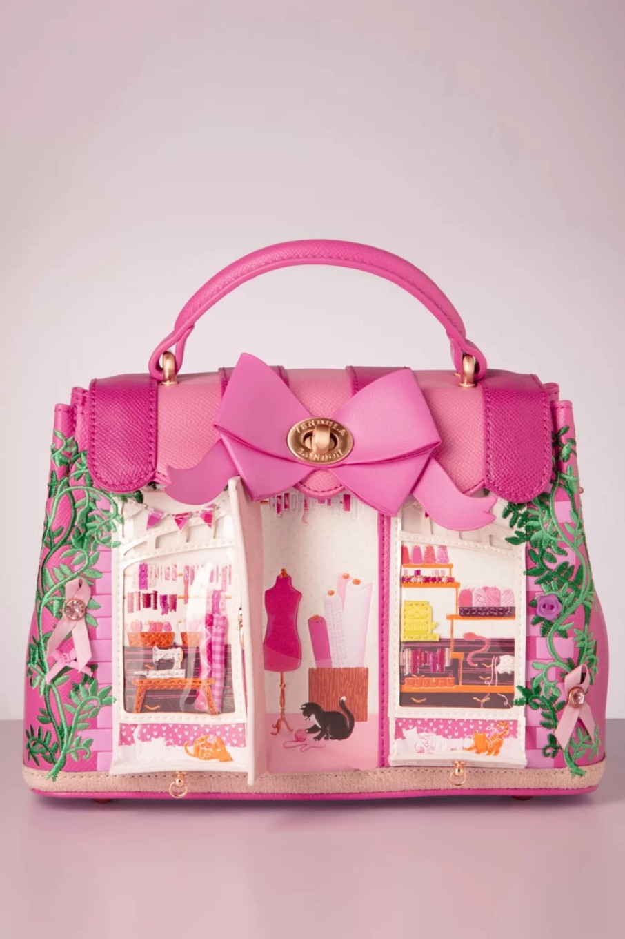 Vendula Taschen | Ribbons And Bows Haberdashy Mini Grace Handtasche In Rosa