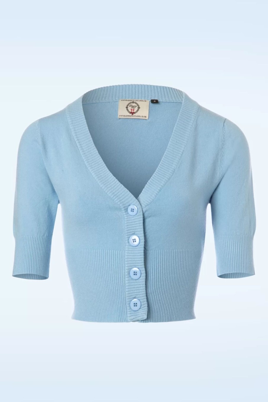 Banned Retro Strickjacken | Overload-Cardigan In Babyblau