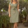 King Louie Swing Kleider | Mira Merlini Kleid In Woodbine Green