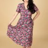 Very Cherry Plus Sizes Kleider | Magnolia Kleid In Botanica Rose