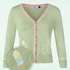 Banned Retro Strickjacken | Ice Cream Strickjacke In Grun Und Pink