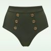 Marlies Dekkers Bikinis | Royal Navy High Waist Bikinihose In Seaweed Grun