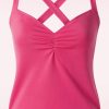 Vixen Tops | Cross Back Top In Fuchsia