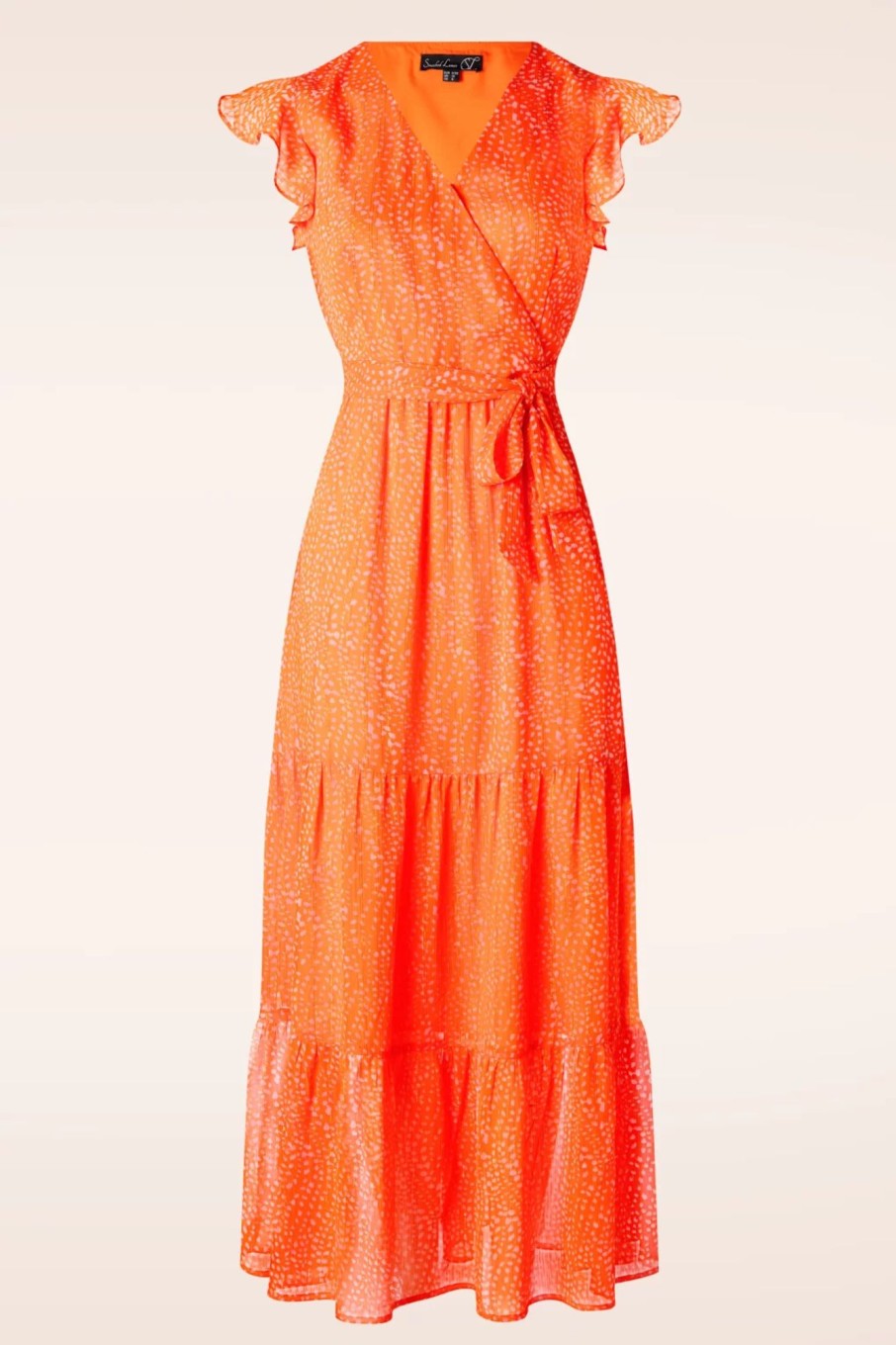 Smashed Lemon Plus Sizes Kleider | Ivy Maxi Kleid In Orange