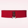 Banned Retro Gurtel | Lauren Vintage Stretch Gurtel In Rot