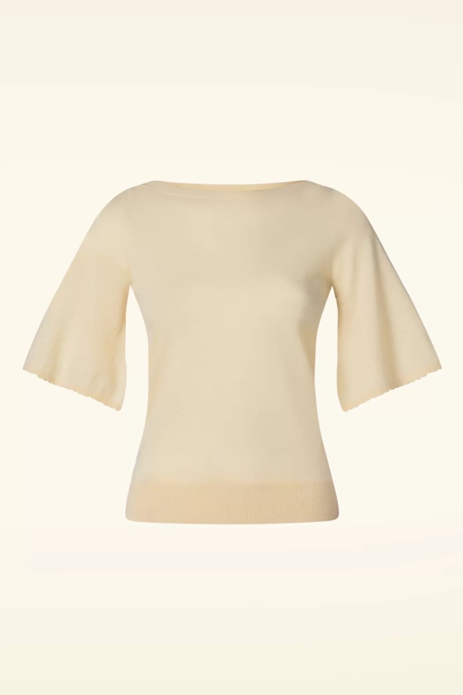 King Louie Pullover | Ivy Top Wide Sleeve Club In Creme