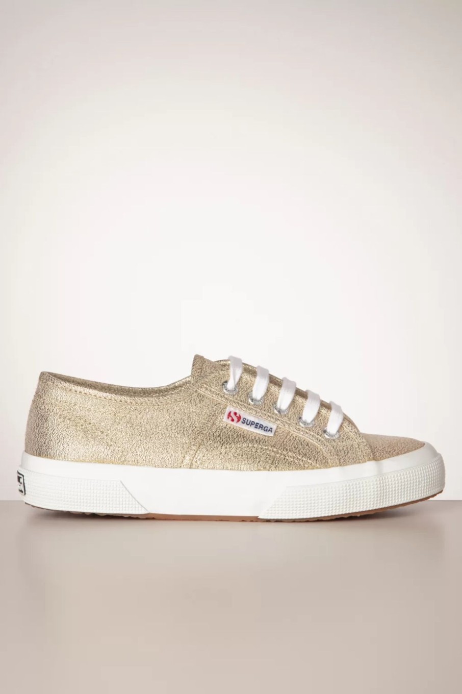 Superga Sneaker | Klassische Glitzer-Sneaker In Gold