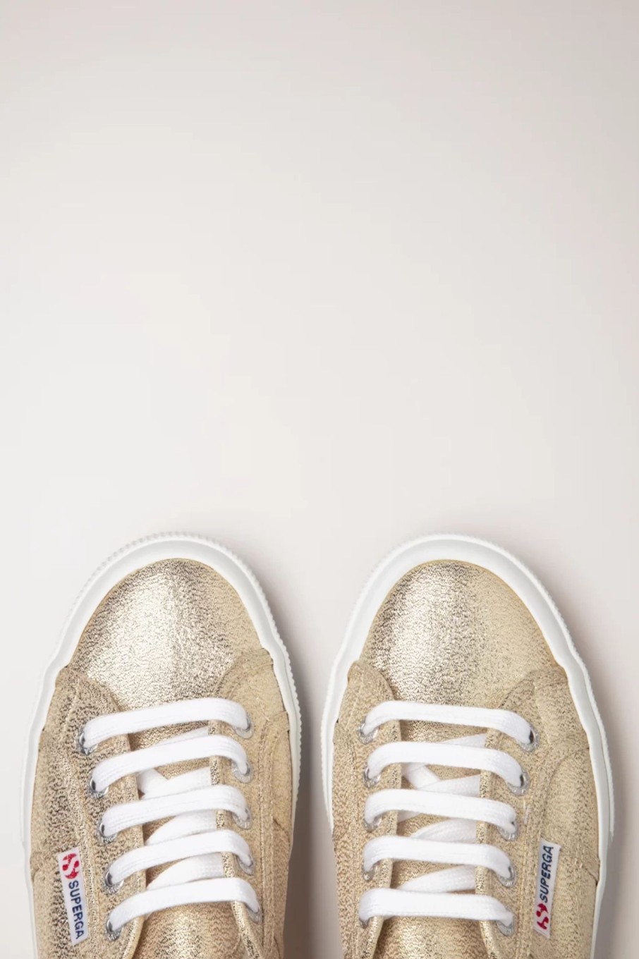 Superga Sneaker | Klassische Glitzer-Sneaker In Gold