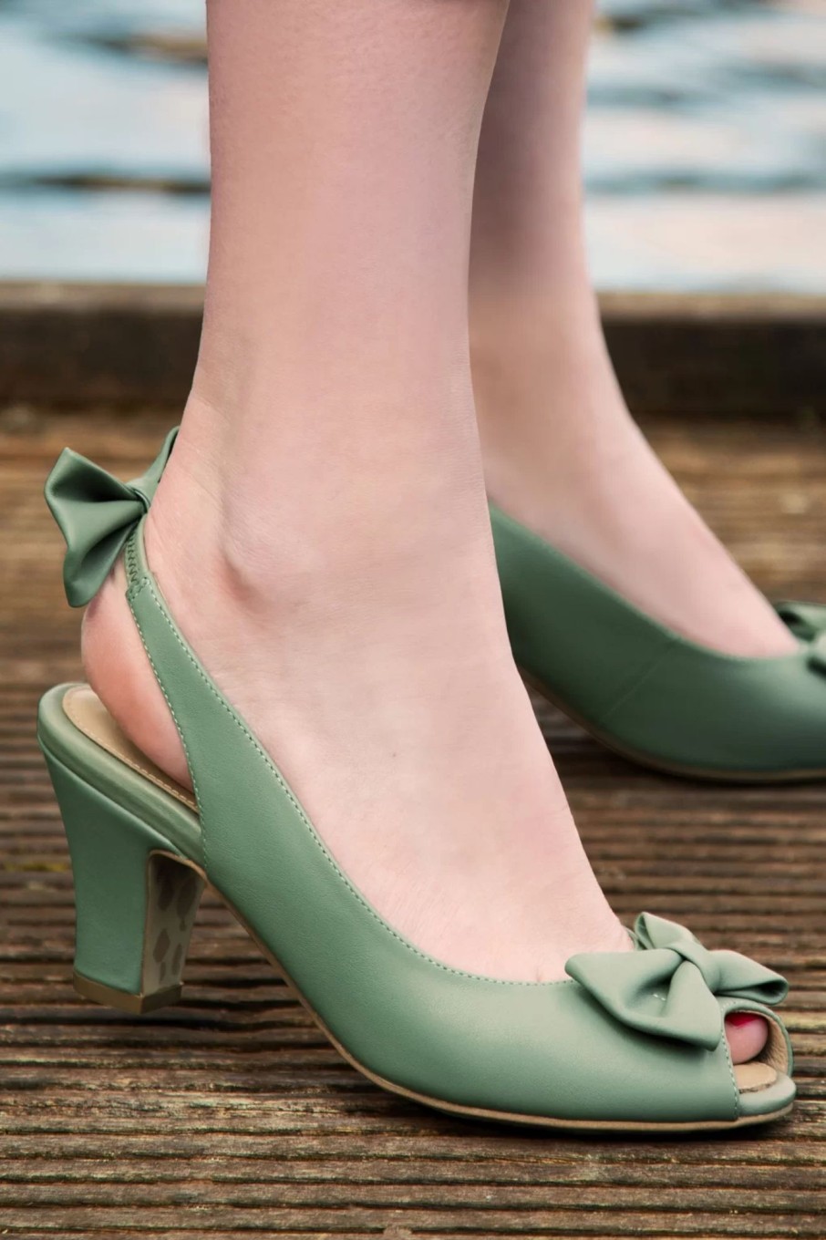 Lola Ramona u2665 Topvintage Pumps | Ava Cote D'Azur Pumps In Feltspar Grun