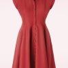 Banned Retro Plus Sizes Kleider | Doll Swing Kleid In Rot