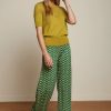 King Louie Hosen | Border Palazzo Brazza Hose In Jasper Green