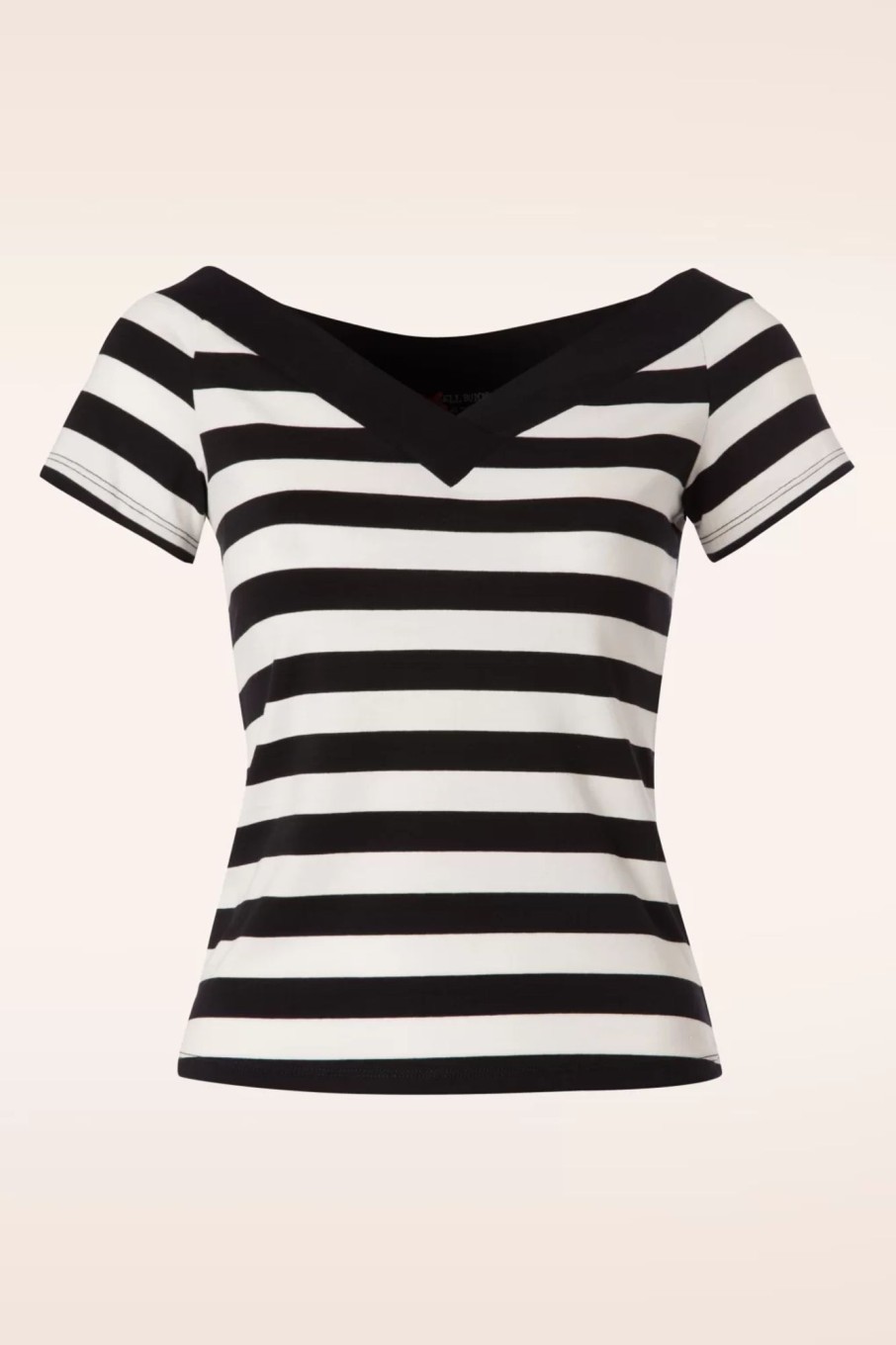 Bunny T-Shirts | Caitlin Stripes Top In Schwarz Und Weis