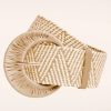 Smashed Lemon Gurtel | Raffia Gurtel In Sand Und Beige